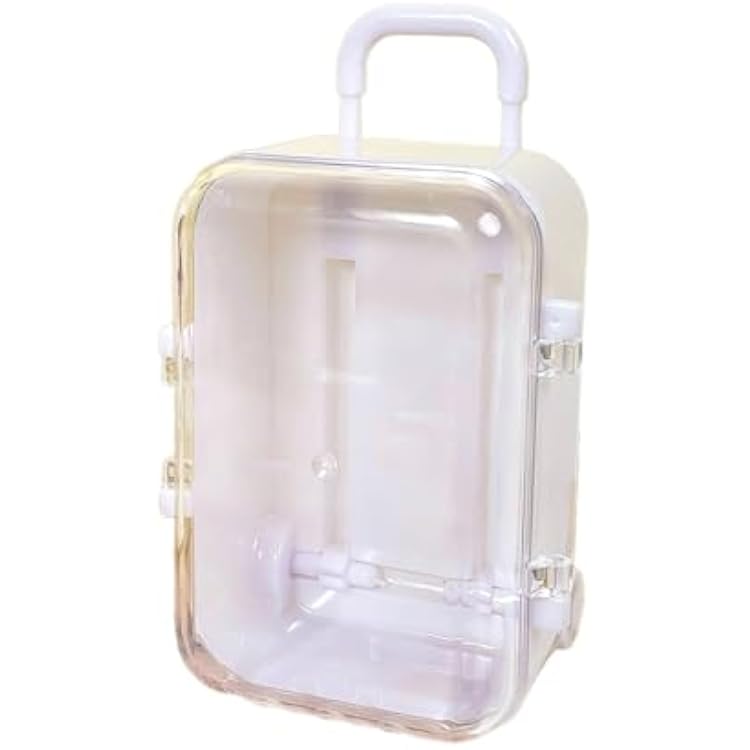 Plastic Miniature Suitcase Dolls Accessories Mini Trunk Toy Small Purse Handbag Luggage Storage Box Dollhouse Decoration