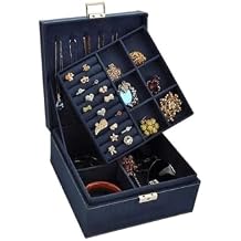 Jewelry Boxes Jewelry Organizer Box with Lock Jewelry Holder Display Storage Case Jewelry Case for Women Girls (Black) Jewelry Organizer Women(Color:D)