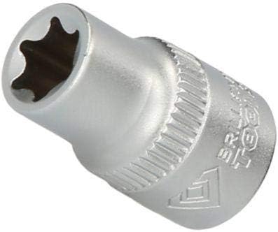 BRILLIANT TOOLS BT020964 1/4 Torx Socket Spanner Insert 25 mm E8 [Powered by KS Tools] Chrome Vanadium Steel