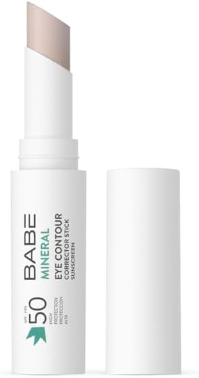 BABÉ LABORATORIES - Mineral Eye Contour SPF50 | Photoprotector for Eye Contour | 100% Mineral Solar Filters | High Sun Protection | Sensitive Skin | Concealer Dark Circles | Brightens and Smoothes