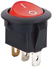 CES SPST 110 Volts AC Illuminated Rocker Switch