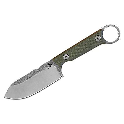 White River Knife & Tool Firecraft 3.5 Pro, Green-Orange G10