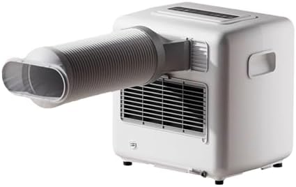 2000 BTU Portable AC with 3 Hoses, Jet-Style Strong Wind Cooling for Small Rooms. Touch Panel Controls & 180 Wide Airflow. No Window Installation Needed. Ideal for Bedroom, Office, Dorm & Outdoor Use