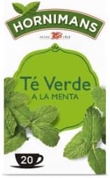 Refreshing Green Tea with Mint (Té Verde con Menta), 20 Tea Bags per Box - Value Pack of 4 Boxes (80 Bags Total)