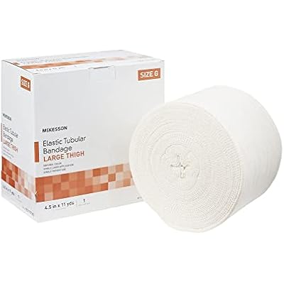 McKesson Spandagrip Tubular Bandage, Elastic Support with Compression - for Large Thighs, Size G, 4 12 in x 11 yd, 1 Count, 1 Pack