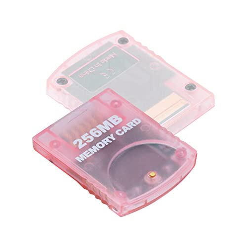 Mcbazel Gamecube Memory Cards,High Speed Game Memory Card Compatible with Gamecube and Wii Console - Pink 256MB