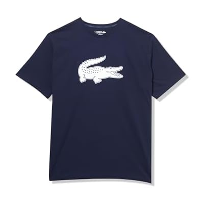 Lacoste Mens Sport Big Fit Breathable Logo T-Shirt