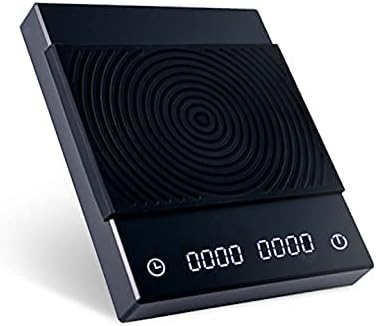 B22 New Version Digital Espresso Coffee Scales Kitchen Scales with Auto Timing, 2000 Grams,Black