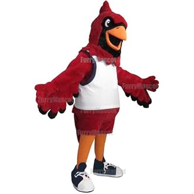 New Deluxe American School Cardinal Bird Mascot Costume Birds Party Carnival Costumes With COOL VEST & COOL FANS