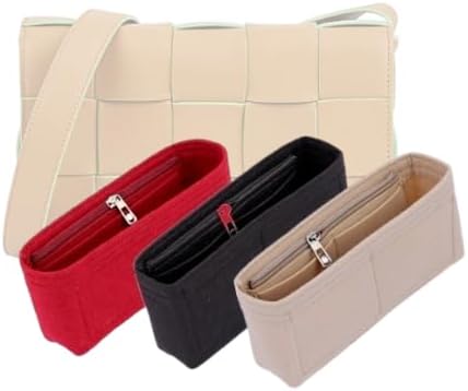 Bag Organizer for Bottega Veneta Cassette Bag (23L x 15H x 5.5D cm)(Brown, Style A)