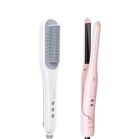 Wavytalk Steamline Pro Steam Straightener Brush and Cool Curl Pencil Airflow Styler