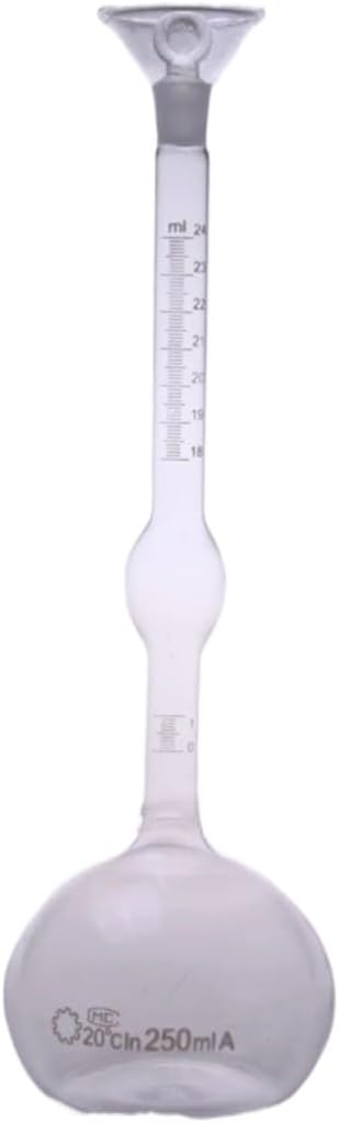 250mL Solid Pycnometer Specific Bottle Picnometer Cement Laboratory Equipment(2pcs)