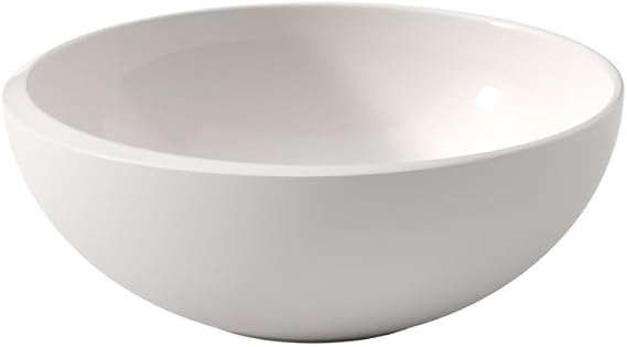 Villeroy & Boch NewMoon Modern Bowl for Cereals, Soups, Salad or Desserts Made of Premium Porcelain, Dishwasher Safe, White, 17 oz