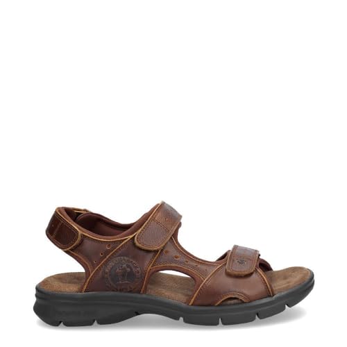 Panama Jack Mens Salton Basics Brown Walking Outdoor Leather Sandals