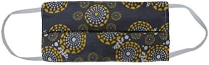 TFS Organic Cotton & Silk Face Mask - Reusable Washable Hypoallergenic Lightweight Fabric for Double Layered Protection - Reversible Design with Filter Pocket - Eyes of the World - Medium