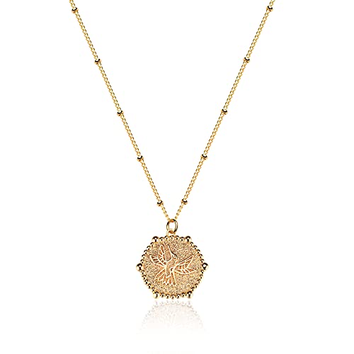 Fettero Animal Necklaces for Women Gold Plated Necklace Butterfly Bird Cat Elephant Snake Bull Pendant Necklace Dainty Chain 14K Gold Plated Minimalist Simple Cute Jewelry