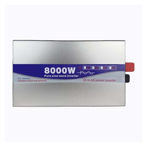 Pure Sine Wave Inverter 6000W 8000W Portable Power Bank Converter DC 12V-72V to AC 110V220V Home Solar Energy with USB Universal