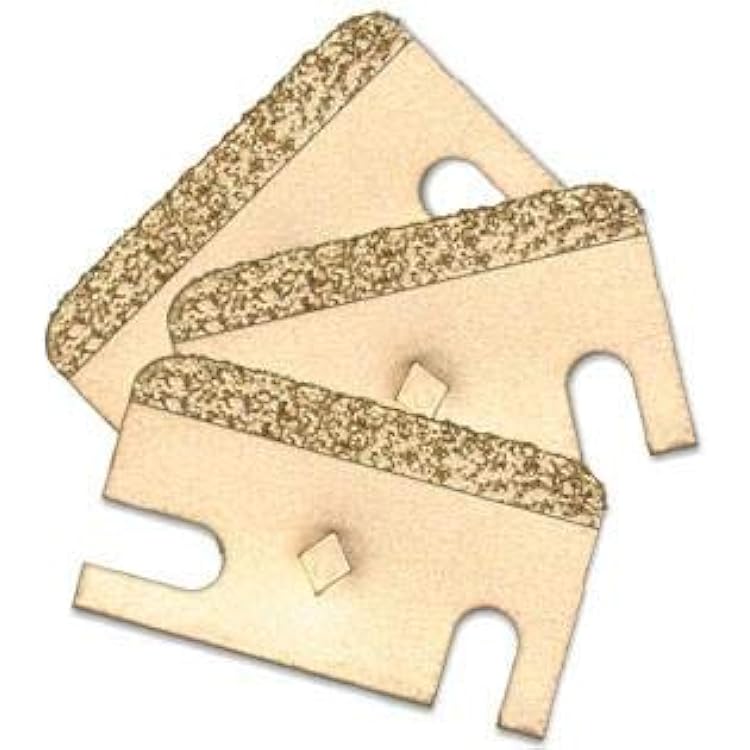 Diamabrush for Onfloor 6.5 and 8 Inch Deck and Hardwood Floor Grinding, Sanding, Scrubbing, Polyurethane, Adhesive Removal Preparation Replacement Blades. Set of 9.