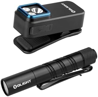 OLIGHT Oclip Pro EDC Flashlight Clip-on Rechargeable 500 Lumens Bundle I3T 2 EOS Pocket Light
