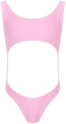 CHICTRY Men One Piece Sleeveless Cutout Leotard Bodysuit Swimsuit Thong Underwear