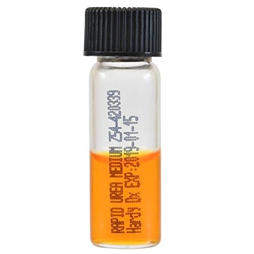 Rapid Urea Medium, 2 Milliliter, Useful for Helicobacter Pylori Detection Using Urease, 15x45mm Tube, 10 per Box, by Hardy Diagnostics