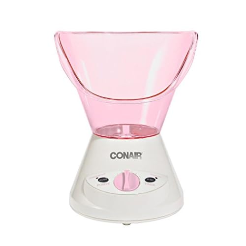 True Glow by Conair Moisturizing Mist Facial Sauna System; Pink  Cream