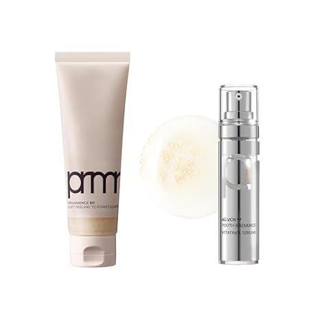 PRIMERA (PRMR) Peeling to Foam Clenaser with PRMR Youth Radiance Vitatinol Serum
