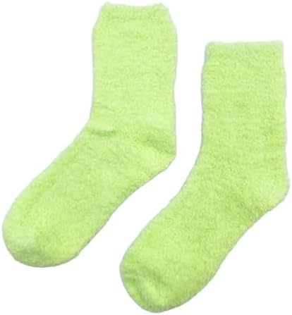 COUVER Womens Fuzzy Plush Fleece Cabin Slipper Socks 5-9, 1 Pair