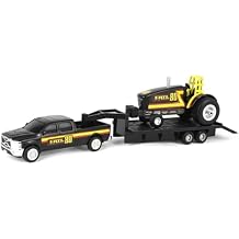 ERTL 1/64 80th Anniversary Pulling Tractor with Pickup Truck & Trailer 16516