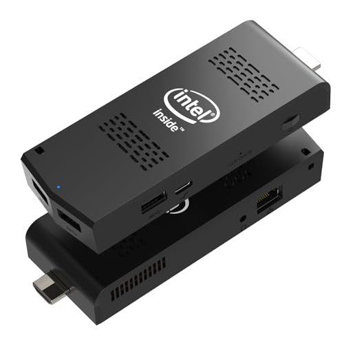 Mini PC Stick Intel Celeron N4000 2.6GHz Windows 11 Pro 8GB DDR4 256GB SSD Mini Compute Stick Support 4K HDMI, 2.4G5.0G WiFi, Gigabit Ethernet, Cooling System, Bluetooth 4.2, USB 3.0