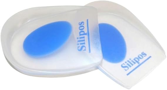 Silipos Wonder Spur Heel Cup, Medium, Silicone Gel Heel Cushions & Cups, Plantar Fasciitis, Pressure Relief, Shock Absorption, Daily Foot Comfort, and Shoe Support
