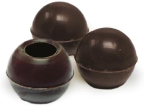 Pastry Chef's Boutique Belgian Chocolate Truffle Shells Dark Chocolate Hollow Form for making Bon Bon - 25mm - 504 pces