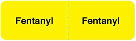 FENTANYL, I.V. Line Identification Label, 3" x 7/8"