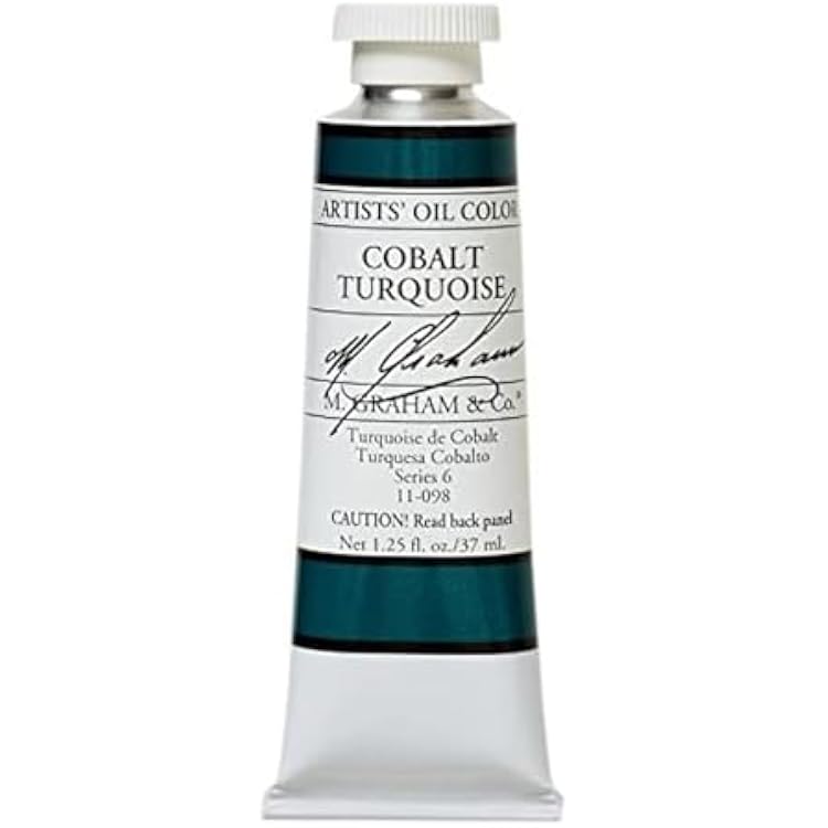 M. Graham & Co. GRM-11-098 Oil Paint, Cobalt Turquoise