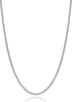 AEE® Men's Steel Necklace Stainless Silver Color Interlocking 3/4/5mm Albanian Knitted Elevator Unisex Necklace
