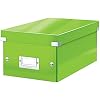 Leitz 60420054 DVD Storage Box, Click and Store Range, Green
