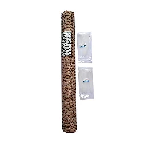 Chicken Wire 40 in x 79 feet 1.03m x 24m Green Poultry Wire Netting Hexagonal Galvanized Chicken Wire Fence for Crafts Garden Chicken Coops Rabbit Rodent Cage with 100pcs Wire Ties PVC-Coated