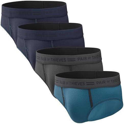 Pair of Thieves Men Every Day Kit Cotton Briefs | Underwear for Men | Soft, Tagless, Cotton Spandex Blend | Moisture Wicking