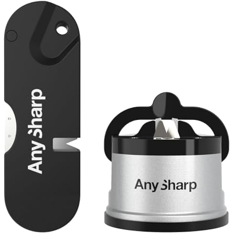 AnySharp 5-in-1 Multi-Function Scissors with Hardened Steel Blades for Tough Materials - Comfortable Grip for Both Left and Right Handed Users - Dishwasher Safe Kitchen Shears