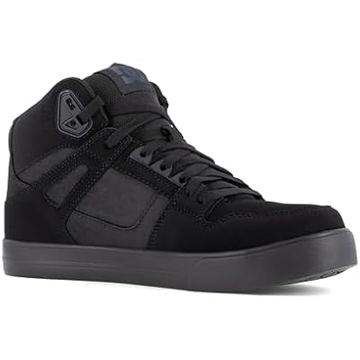 DC Shoes Mens Pure Work Dark Gray Composite Toe Boots