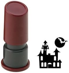 Halloween Pre Inked Rubber Stamp - Haunted House