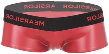 Men Sexy Lingerie Faux Leather Brief Latex Shorts Pants Wet Look Bikini Swim Trunks Nightclub
