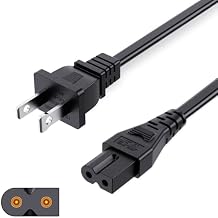 2 Prong AC Power Cord Fit for Vizio D/E/M Series TV, Vizio Sound Bar Polarized Supply Cable Replacement 6 Feet