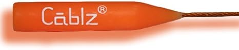 Cablz Orange Original Eyewear Retention System 14 Inches Large Temple Waterproof