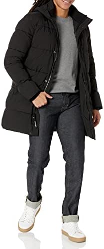 Calvin Klein Mens Long Stretch Puffer Jacket