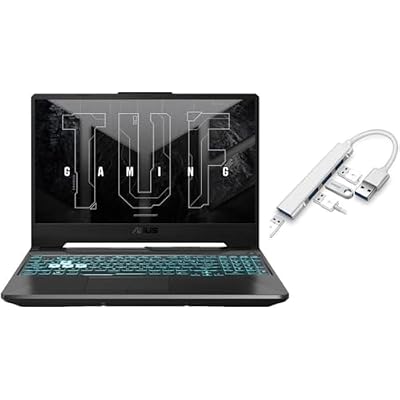 ASUS TUF Gaming 15.6 inch FHD 144Hz Laptop | AMD Ryzen 7-7435HSBeat i7-1355U |NVIDIA GeForce RTX 3050 | Backlit | Black | 8GB RAM DDR5 | 512GB SSD | Windows 11 Home | Bundle with USB 3.0 Hub