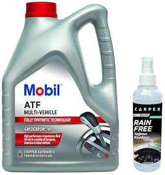 Mobil ATF Multi Vehicle Otomatik Şanzıman Yağı 4 L + 06772 Carpex Cam Yağmur Kaydırıcı