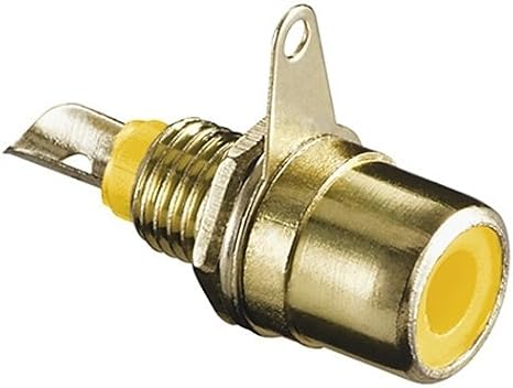 RCA Video RCA Female Female Jack Gold-Plated Yellow