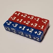 15x Modifier Base 10mm Dice Counter Set Compatible with Shadowverse: Evolve for Attack and Life Tracking (Small dice)