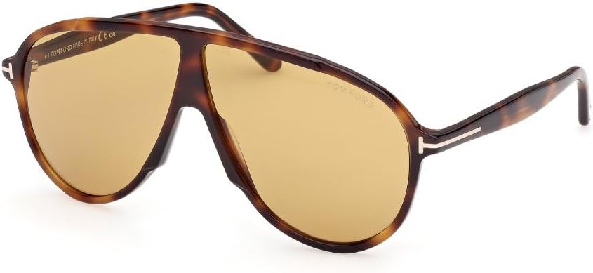 Tom Ford Vladimir Amber Pilot Men's Sunglasses FT1211 53E 65